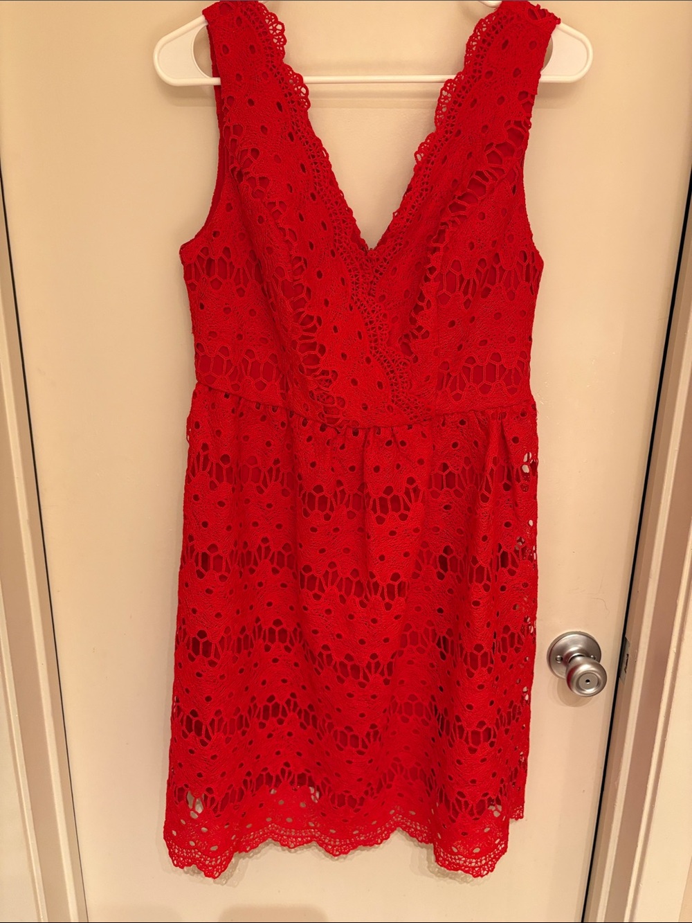 Women’s red dinner dress medium